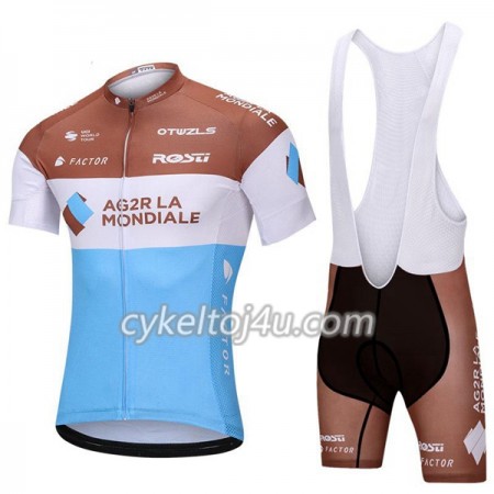 Cykeltrøje + Cykelshorts 2018 AG2R La Mondiale N001
